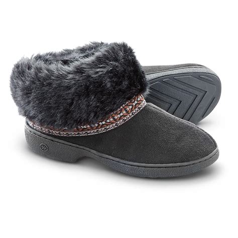 isotoner slippers womens|isotoner slipper boots for women.